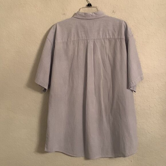 LLBean Men’s Striped Short Sleeve Buttons Closure Shirt Size XL - Picture 2 of 7